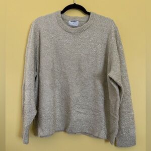 Old Navy Gold Sparkle Cream Sweater